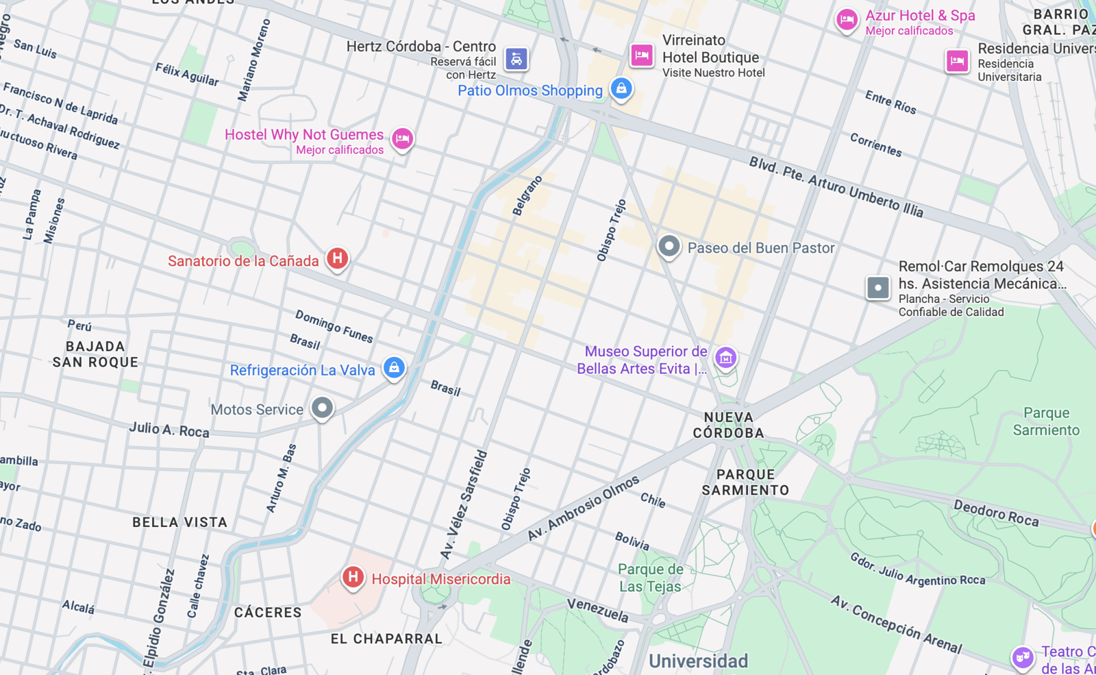 Ubicación del departamento en Guemes, Córdoba